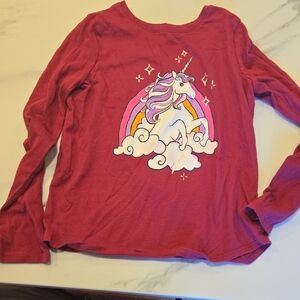 jumping beans Magenta Unicorn Long-Sleeve Tee